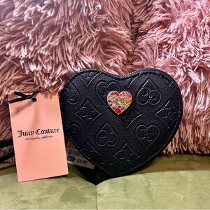 Juicy Couture Black Heart-Shaped Bag